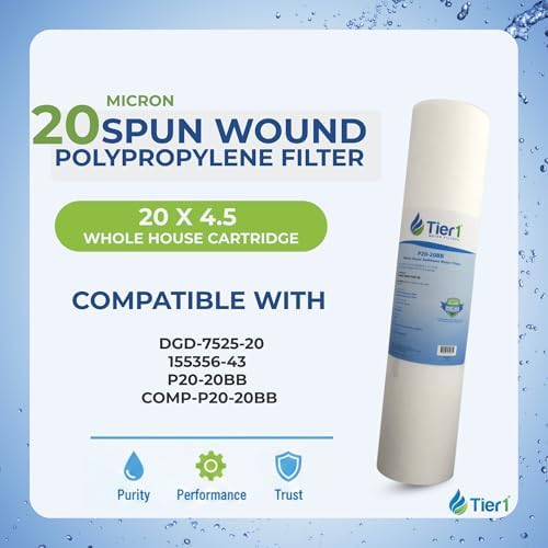 Tier1 20 Micron 4.5" × 20" Filter Replaces DGD-7525-20, 155356-43, 12-Pack - Image 2
