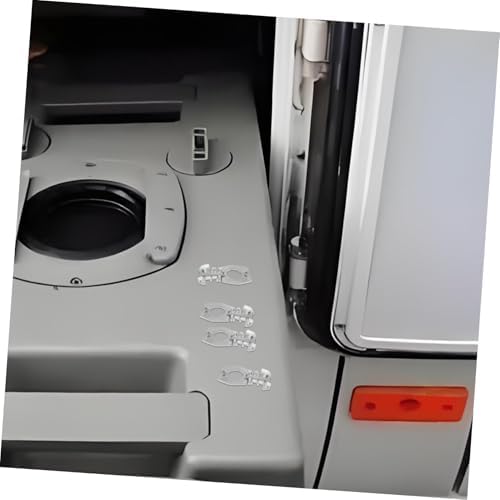 4pcs Rv Water Heater Door Latch Fasteners Sturdy Water Heater Cover Locks for Safe Rv Installation Compact Design Prevents Accidental Opening - Image 6