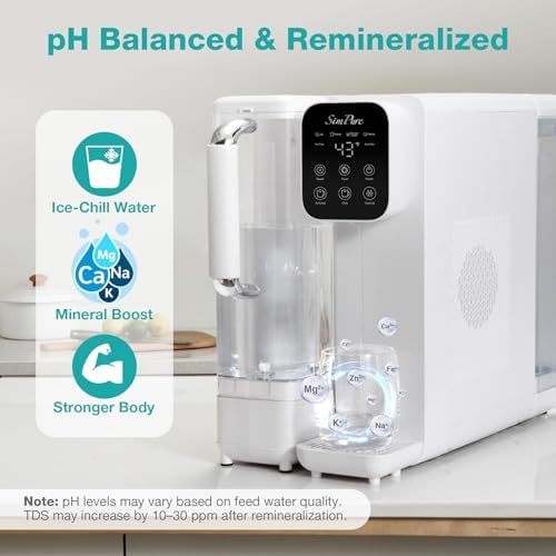 SimPure Y11C-A Cold Reverse Osmosis Water Filter Countertop, UV RO System - Image 2