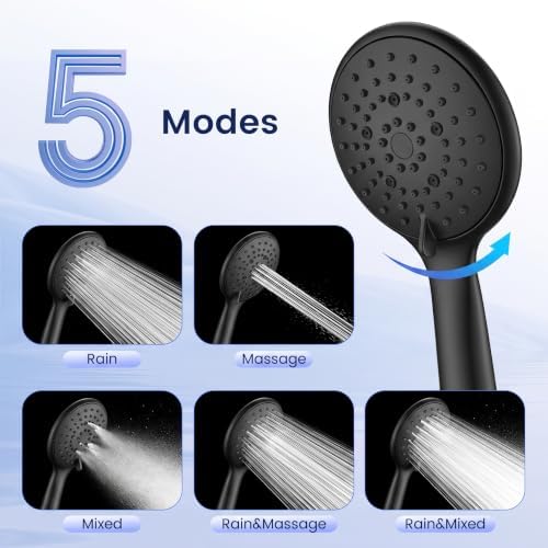 FEELSO Shower Head with Handheld, High Pressure Hand Held Shower Head - Image 2
