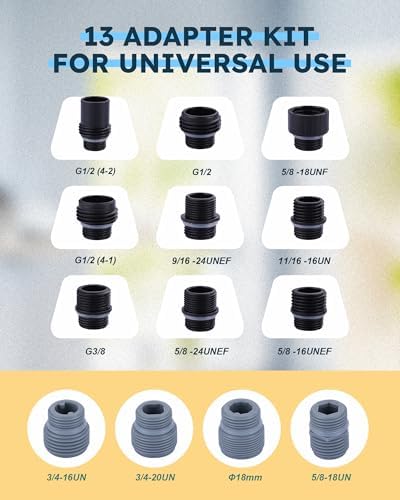 ARCORA Stainless Steel Kitchen Faucet Head with 13 Adapters, 3 Modes - Image 6