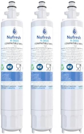 Refrigerator Water Filter Replacement for GE RPWF, RWF1063, 3-Pack by RefreshMyWater