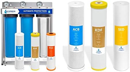 Express Water Heavy Metal Anti-Scale Whole House Water Filter – 3 Stage Whole House Water Filtration System & Express Water Whole House Heavy Metal Water Filter Set by Unknown