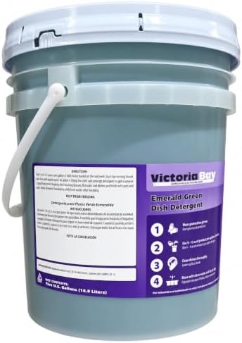 Victoria Bay Emerald Green Concentrated Liquid Dishwashing Soap Detergent, 5 Gallon Pail - Image 2