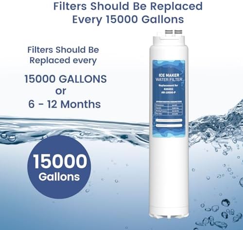K00493 Arctic Pure Ice Maker Water Filter, Compatible with Manitowoc AR-10000-P Ice Maker Pack of 2 - Image 3