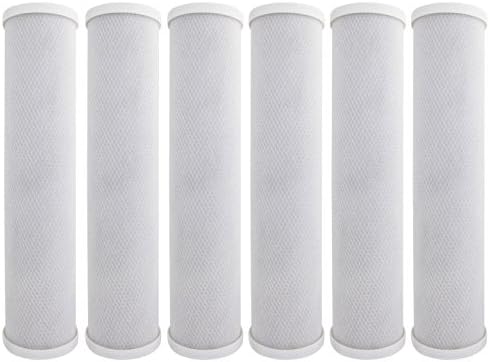Tier1 5 Micron 4.5" × 20" Carbon Filter Replaces EP-20BB, 155583-43, 6-Pack by Tier1