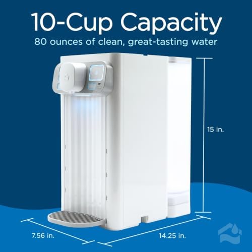 HOMEWATER Countertop Water Filter System – Portable 1-Gallon Electric Water Dispenser with Activated Carbon Filtration – Reduces PFAS, Lead, Chlorine & Microplastics – No Installation Required - Image 3