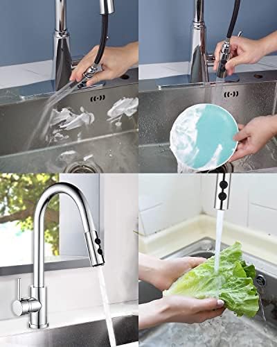 Hibbent Pull Out Faucet Head for Kitchen Faucet, 2 Function Sink Sprayer - Image 4
