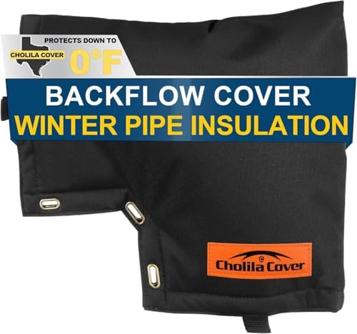 Insulated Backflow Preventer Pouch, 13 W x 12 H in, Black by CholilaCover
