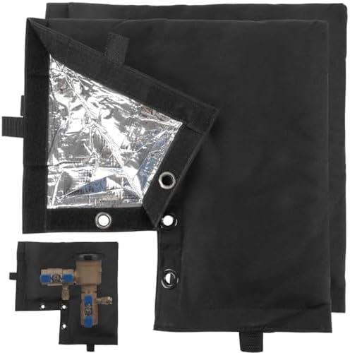 Generic 2 Pcs Pressure Vacuum Breaker Covers, 5-Layer Winter Water Well Pump Cover, Protective Cover For Wind, Rain, Snow, Sun, Insulated Pouch Backflow Preventer Cover by Unknown