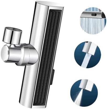 Kitchen Faucet Head Replacement, 3-Function Kitchen Faucet Sprayer Head , 360° Swivel Anti -Splash Faucet Spray Nozzle, M22 Female Thread Spray Head for Kitchen Faucet - Image 2