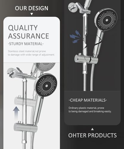 Filtered Shower Head with Handheld High Pressure Shower Head with Filters - Image 5