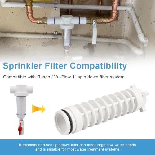 1" 140 Mesh Spin Down Replacement Filter Screen for Rusco Vu-Flow - Image 2