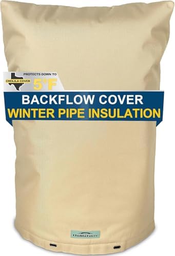 Insulated Backflow Preventer Pipe Pouch, 14W x 26H in, Khaki by CholilaCover