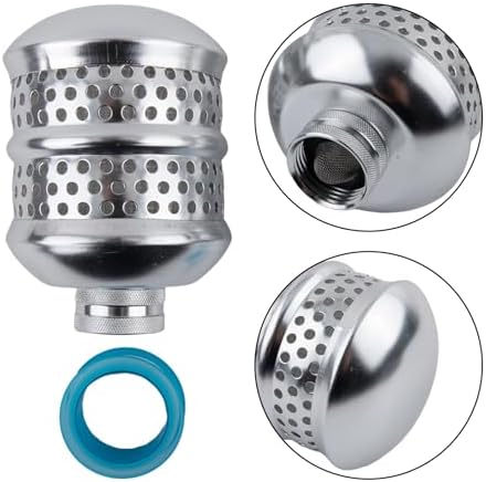Gentle Aluminum Air Bubble Filter Balls with Raw Tape for Garden Hose Irrigation, Wide Spray Pattern for Delicate Plants, Lawns and Outdoor Spaces, Silver, 4 Pieces - Image 4
