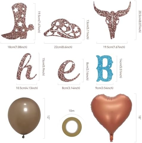 Cowboy Baby Shower Decorations Western Party Supplies - Image 3