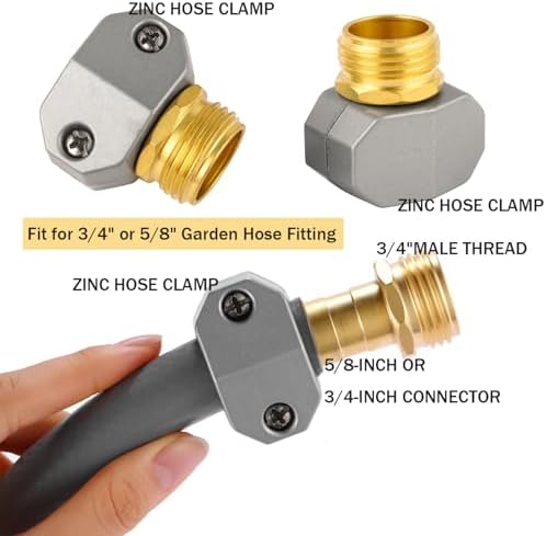 Garden Hose Repair Kits, Fit 3/4" and 5/8" Garden Hose, 2 Pack - Image 3