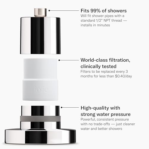 Jolie Filtered Showerhead, High Pressure Shower Filter, Vibrant Red - Image 2