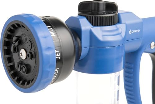 20-Pack Corvid Adjustable Nozzle with Soap Dispenser, 8-Pattern Spray Hose Nozzle for Cleaning Cars, House, and Pets - Lightweight Plastic Design - Image 7