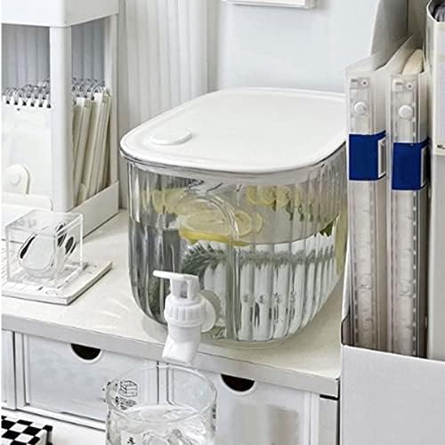3.5L/0.92Gal Drink Dispenser for Fridge, PET Material Water Dispenser for Fridge, Fridge Water Dispenser Suitable for Family Kitchen Parties and Other Occasions 27.5 * 14cm (Not Glass) - Image 4