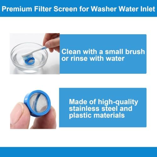 Washing Machine Hose Filter - 20 Pieces Universal Steel Screen, Washer Hose - Image 5