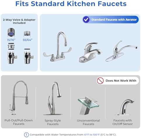 iSpring CKC1-PF PFAS/PFOA/PFOS Removal Water Filter for Faucet, 10000 Gal - Image 3