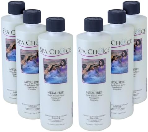 SpaChoice 1-Pint 6-Pack Premium Metal Free, Metal Gone for Spa Hot Tub by SpaChoice