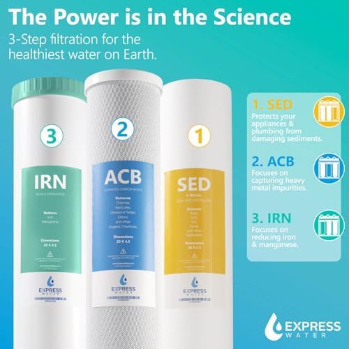 Express Water Whole House Water Filter System, Iron & Manganese, 3-Stage - Image 4