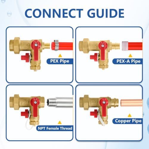 5-Set GUOFIS Tankless Water Heater Service Valve Kit,FIPx PEX-A(TOOL054-5) - Image 7