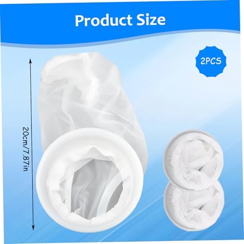 2PCS 8 Inch IBC Tote Lid Rain Water Filter, Stretchable Nylon Mesh Cover for IBC Container, Reusable Rainwater Harvesting Tank Filter, Aquaponics & Garden Use - Image 4