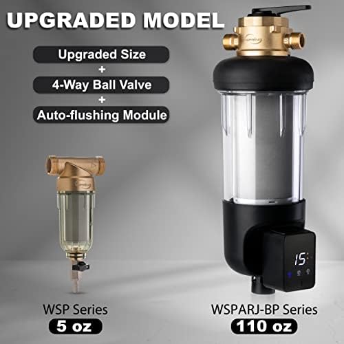 iSpring 3-Stage Whole House Water Filter System Bundle with Sediment, Scale Defense, and Carbon Block Filters Plus 50 Micron Spin-Down Prefilter - Image 6