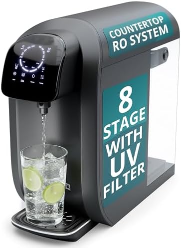 NU Aqua 8-Stage Countertop Reverse Osmosis Water Filter System with UV by NUAqua