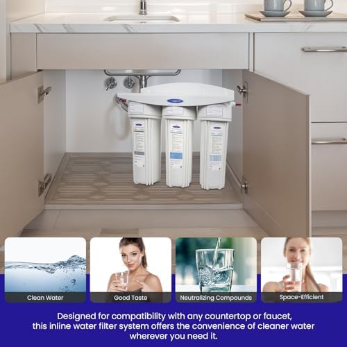 Crystal Quest - Voyager Triple Inline Multistage Plus Water Filter System with Wall Mount - Filters 10,000 Gallons - Image 5