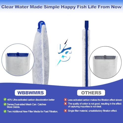 xbbwmrs 8-Pack Large Replacement Filter Cartridges Compatible with Tetra Whisper Bio-Bag Filters Large Aquarium Filter Cartridges for Whisper 20i/40i IQ20/30/45/60 PF20/30/40/60 Power Filters - Image 6