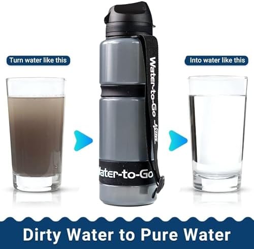 Water-to-Go Active Water Purifier Bottle, 26oz (White) - Image 2