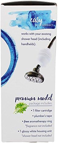 New Wave Enviro Shower Filter System with Replacement Cartridge and Aromatherapy Ring - Image 6