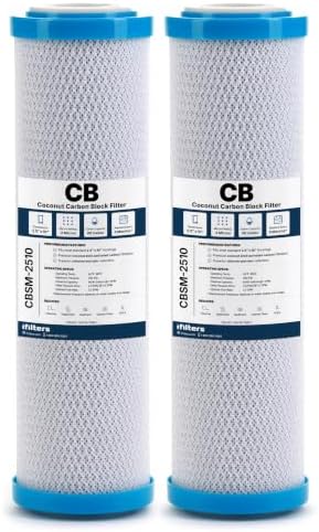iFilters 0.5 Micron Under Sink Water Filter CBSM-2510, 2.5 x 10-2 Pack by iFilters