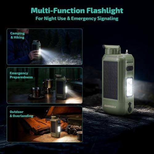 Swonder Portable Electric Water Filter – 0.01 Micron Camping Water Purifier with Solar & 5200mAh Battery, 4-Stage Filtration System for Hiking, Emergency, Survival - Image 5