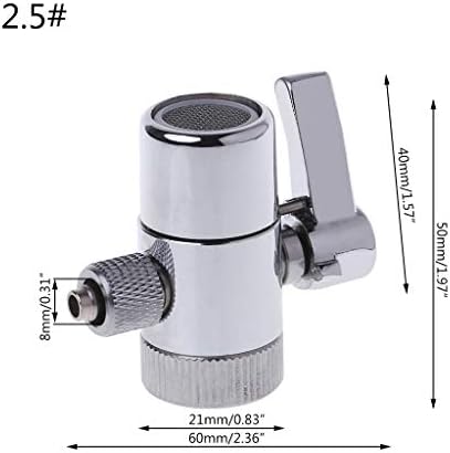 Water Filter Faucet Diverter for Ro System 1/4" 2.5/8" Tube Connector Water Filter Faucet Replacement - Image 6