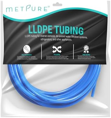 Metpure 1/4" OD LLDPE RO Tubing, 25 ft, Blue - Image 2