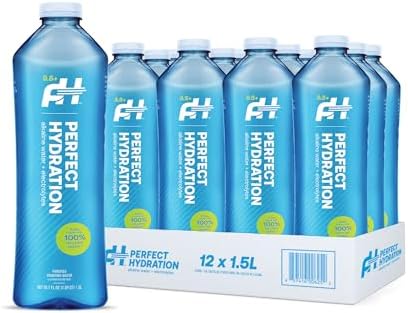 Perfect Hydration 9.5+ pH Alkaline Drinking Water, 1.5-Liter Bottle, Made in the USA, Case of 12 by PerfectHydrationAlkalineWater