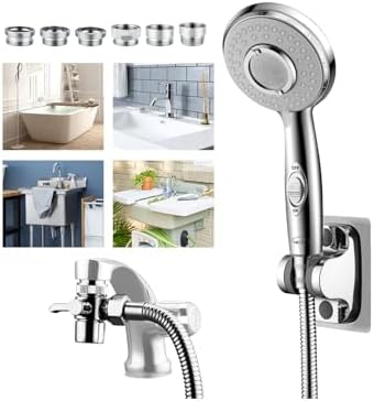 KLLEYNA Shower Head Hose Sink Tub Faucet Attachment,ON/OFF Sprayer Dog Wash by KLLEYNA