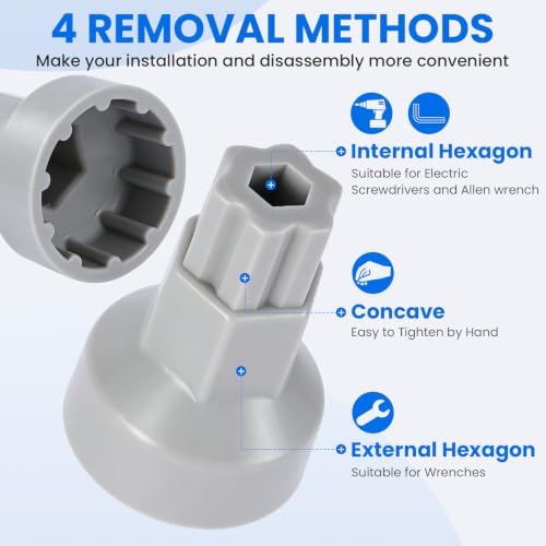 H98-510-S Tankless Water Heater Filter Kit for Rinnai Tankless Water Heater (2 Tankless Water Heater Inlet Screen Assemblies+1 Filter Removal Tool, 2 Removal Wrenches ） - Image 4