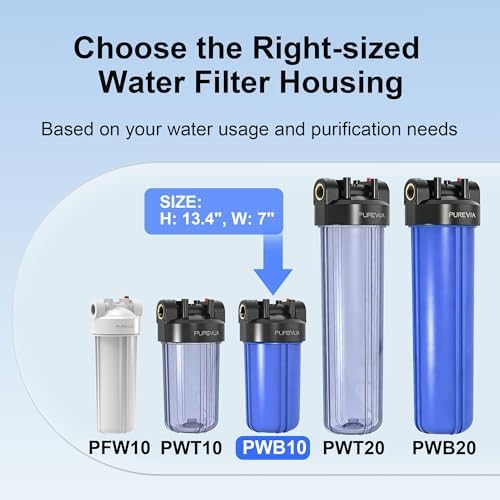 PWB10 Whole House Water Filter Housing Blue, Fits 10” x 4.5” Big Filters - Image 7