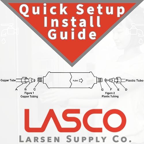 LASCO 37-1821 Ice Maker Inline Filter with 1/4-Inch Compression Connection, 2-Inch x 10-Inch , White - Image 3
