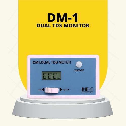 HM Digital DM-1 In-Line Dual TDS Monitor, 0-9990 ppm Range, +/- 2% Readout Accuracy,Blue & White - Image 2