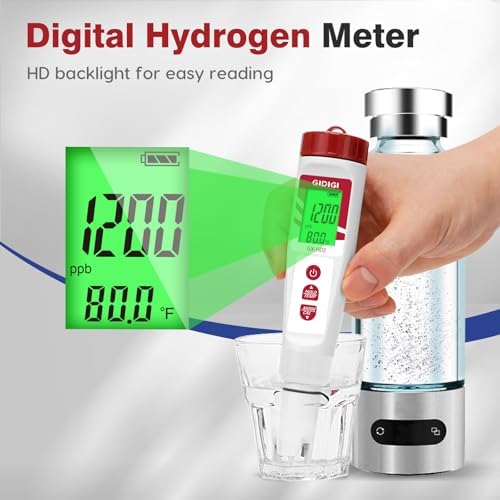 Water pH Tester, 4 in 1 pH H2 ORP ppm Meter for Water - Image 4