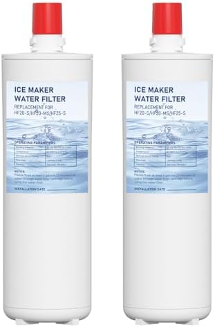 HF20-S HF20-MS HF25-S Water Filter Replacement Compatible with 3M High Flow Series Cartridge HF20-S, 5615103/HF20-MS, 5615109/HF25-S,5615203, Water Filtration System 2 Pack by Unknown