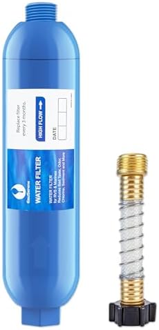 RV Water Filter Kit, Inline Carbon Filter with Flexible Hose - Image 2