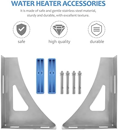 Stainless Steel Water Heater Wall Mount Protection Bracket Pair - Image 5